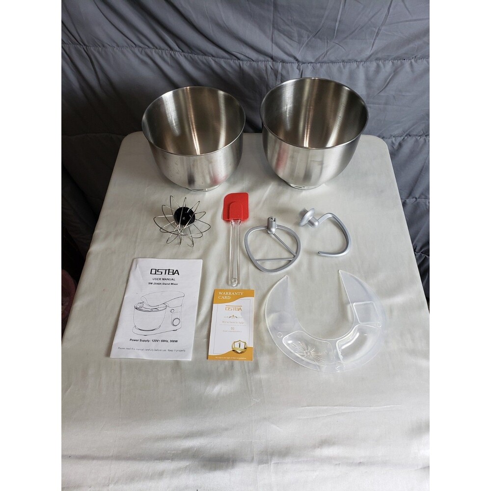 Ostba Black Stand Mixer 8 Piece Fresh Out Box Used Once Still Have Original Box. - Picture 3 of 9